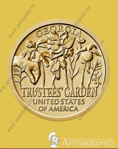 1 доллар США 2019 - Попечительские сады (Джорджия,№5)
