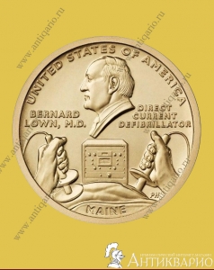 1 доллар США 2024 - Дефибриллятор (Мэн, №24)