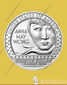 25 центов 2022 США - Анна Мэй Вонг №5