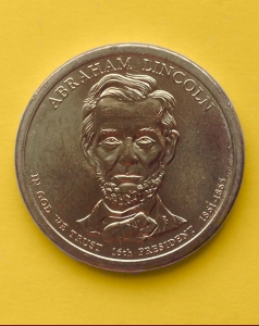 «Abraham Lincoln, 16 президент 1861-1865» - 1 доллар 2010 года