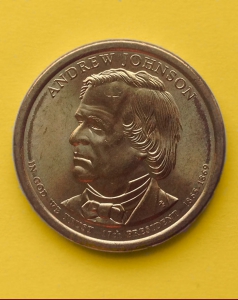 «Andrew Johnson, 17 президент 1865-1869» - 1 доллар 2011 года