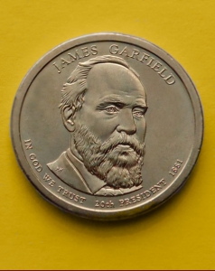 «James Garfield, 20 президент 1881» - 1 доллар 2011 года